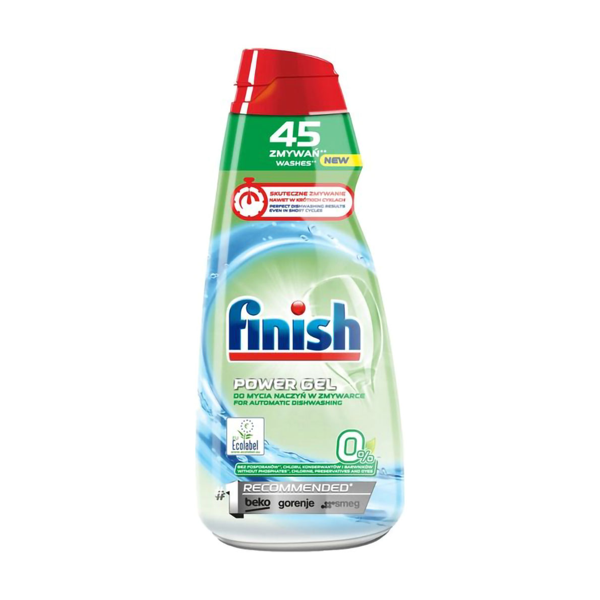 Гель для миття посуду в посудомийній машині Finish Power Gel All in One Gel 0%, 900 мл